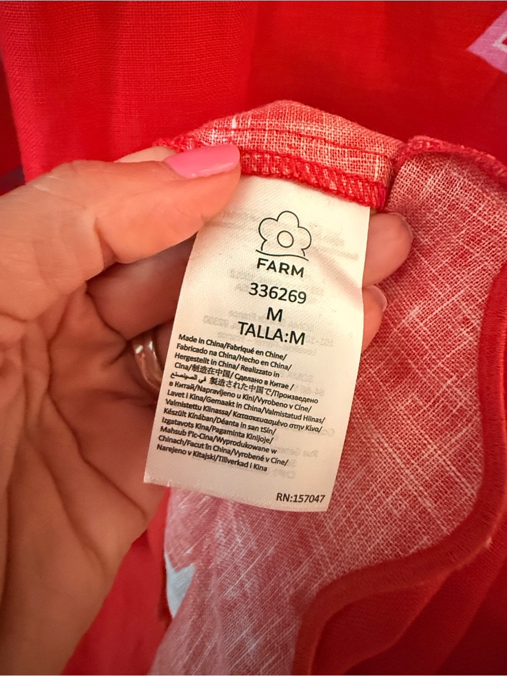 NWT 🌺 Farm Rio Red Porcelain
Garden Premium Linen Midi Dress
M - Picture 4 of 6